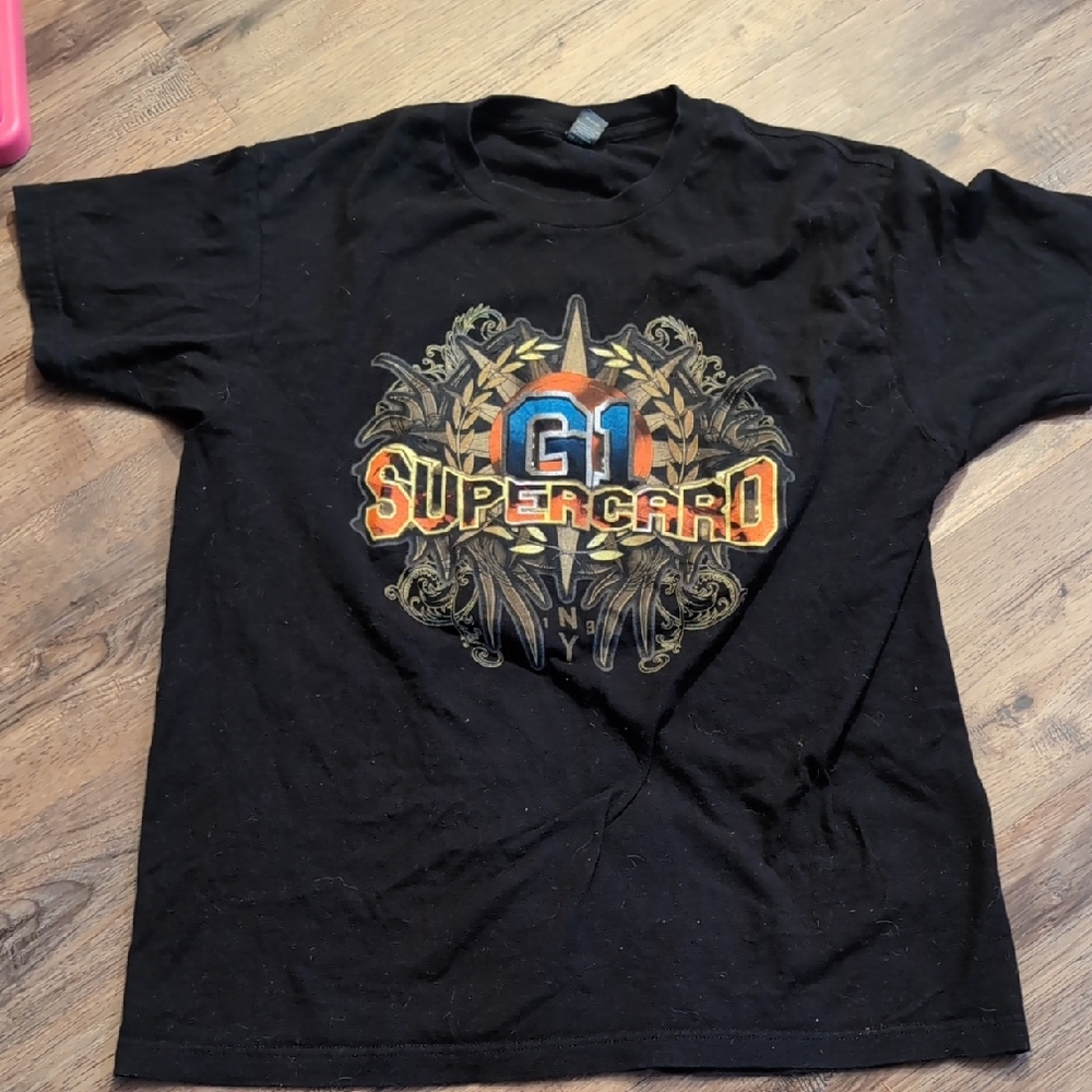 G1 Supercard Black Graphic T‑Shirt